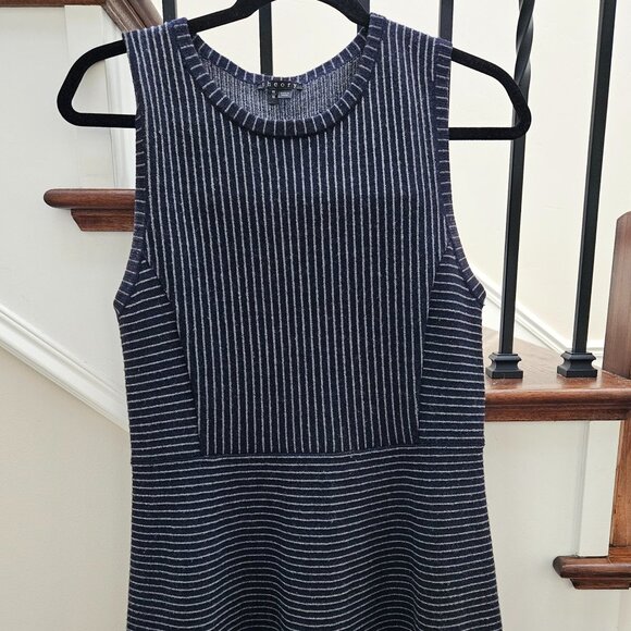 Theory Randria Evian Pinstripe Knit Dress - Picture 4 of 9